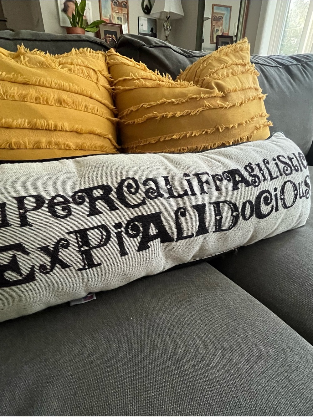 Authentic Disney Parks Mary Poppins Supercalifragalistic Accent Throw Pillow
